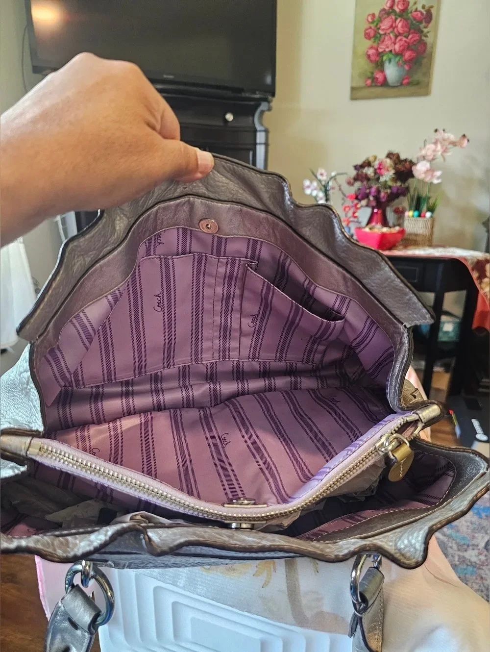 Coach stylish metallic